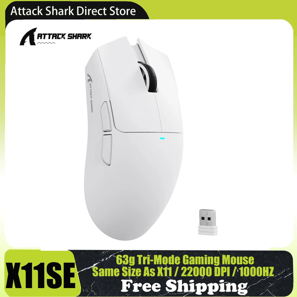 ATTACK SHARK X11SE Souris Gaming Sans Fil ( 4 coloris au choix )