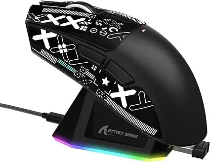 ATTACK SHARK X11 Souris Gaming Sans Fil + Dock de Charge Magnétique ( 3 coloris au choix )