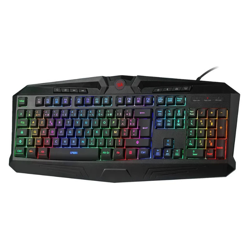 Redragon K503 Clavier gaming filaire AZERTY RGB avec repose-poignet