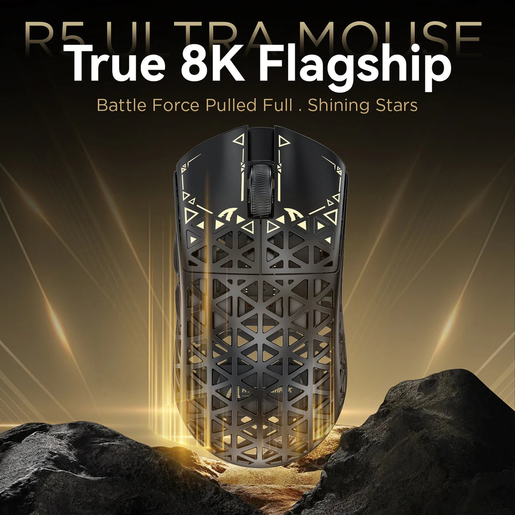 ATTACK SHARK R5 Ultra Souris Gaming Sans Fil Fibre de Carbone ( 4 coloris au choix )
