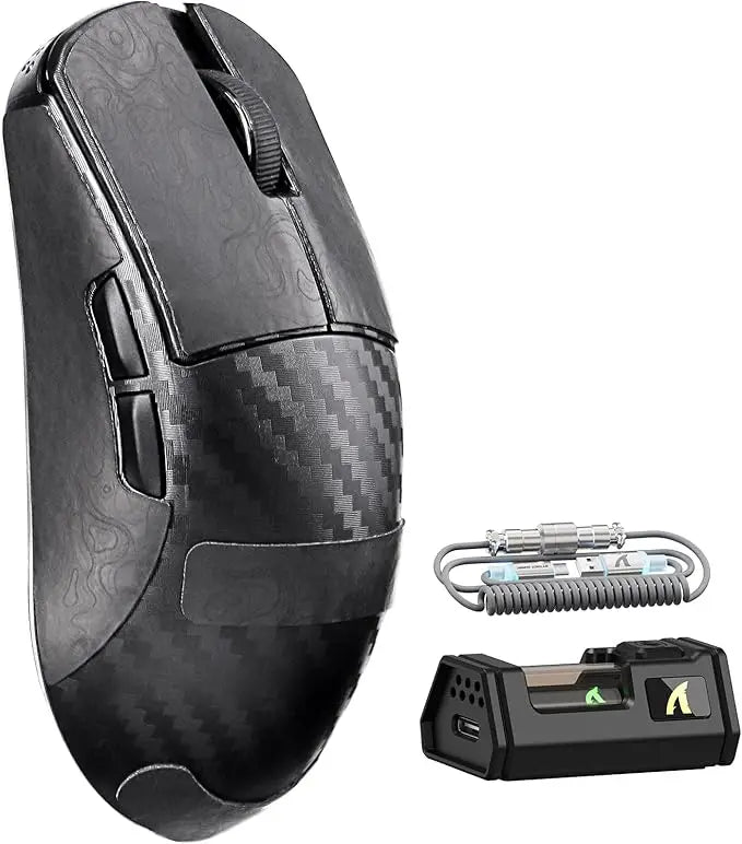 ATTACK SHARK R11 Souris Gaming Sans Fil Fibre de Carbone + Câble LED ( 2 coloris au choix )