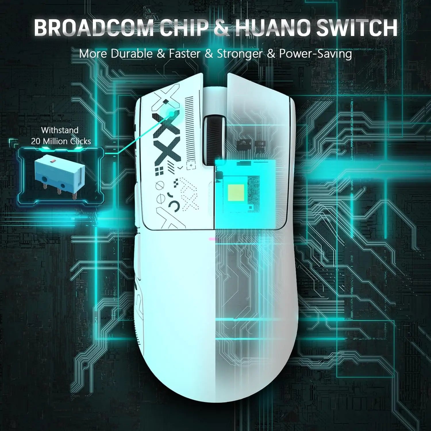 ATTACK SHARK X11 Souris Gaming Sans Fil + Dock de Charge Magnétique ( 3 coloris au choix )