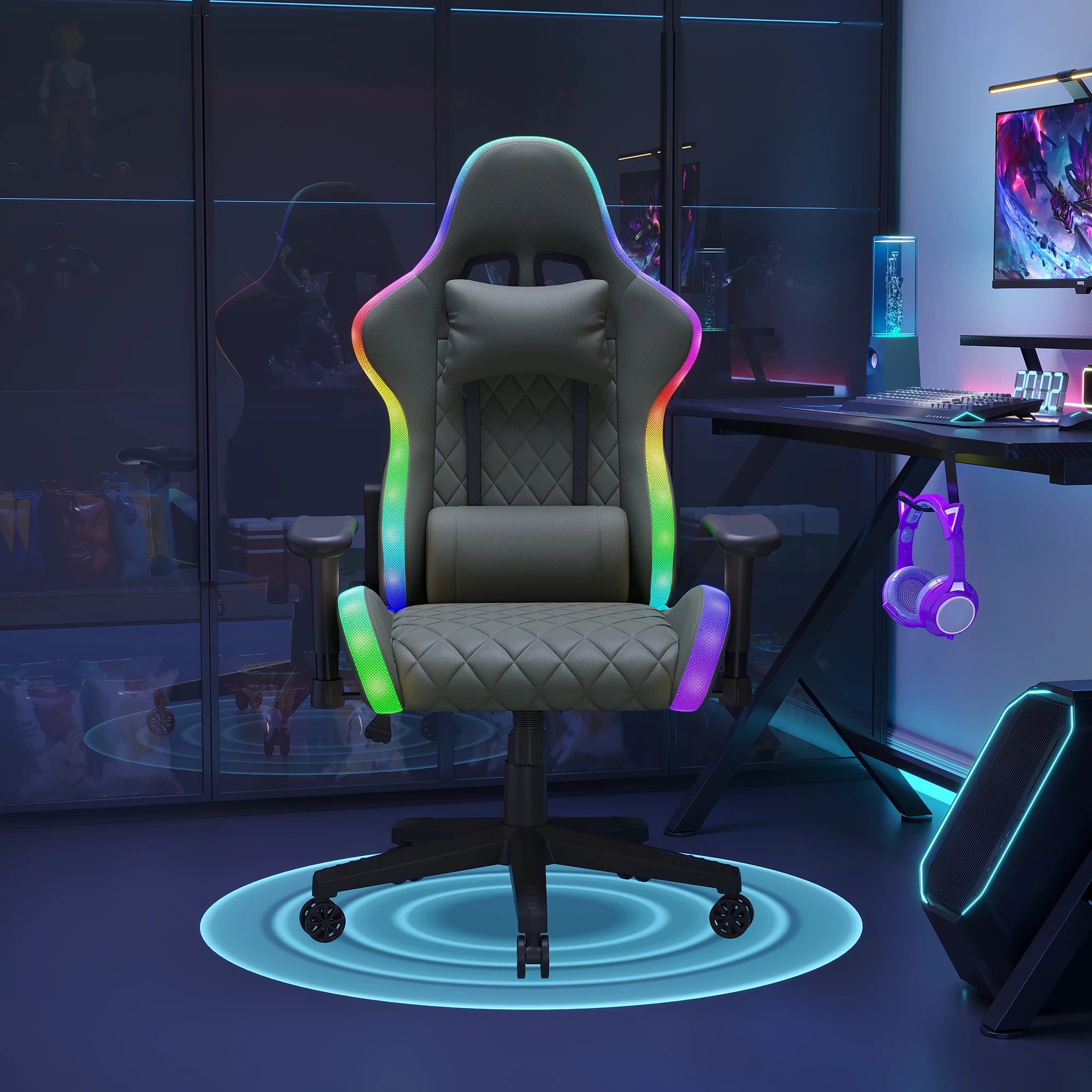 Fauteuil Gaming avec éclairage LED