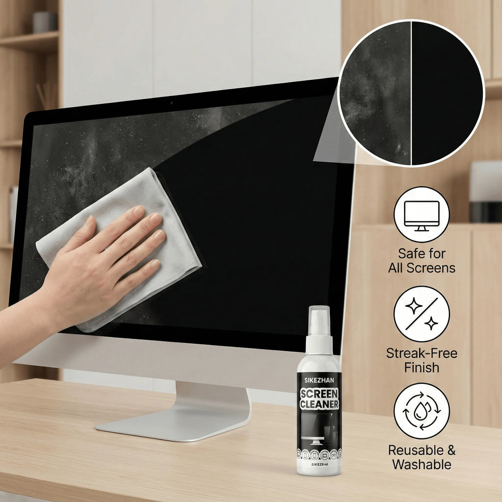 Kit de Nettoyage d'Écran avec Chiffon Microfibre